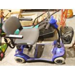 Kymco battery mobility scooter in blue