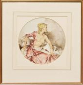 William Russell Flint  Colour print  "Lavoir la Bastide", signed in pencil lower right, framed and