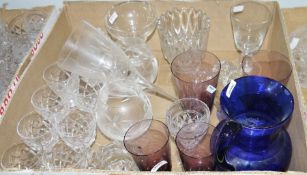 Suite of cut glass to include wines, sherries, tumblers, liqueurs and assorted other glasses to