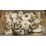 Quantity of crested ware, W.H. Goss, to include teapots, plates, mementoes, little vases, the