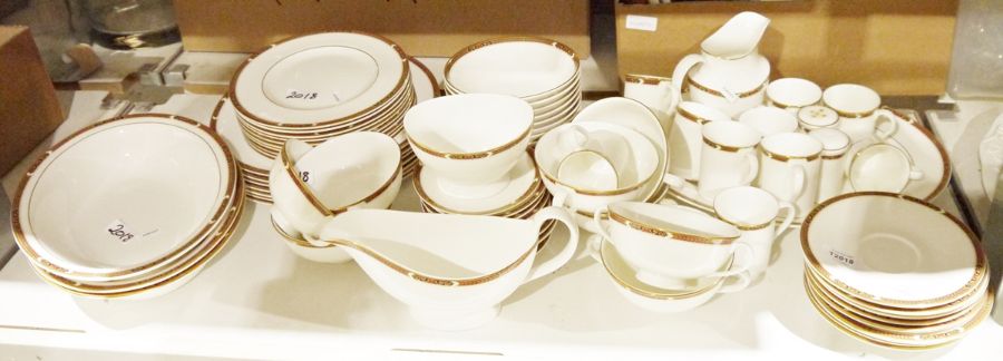 St Michael part dinner service 'Connaught' to include dinner plates, side plates, fish plates, tea