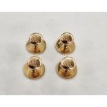 Set of four gentleman's 9ct gold dress studs in fitted Armour-Winston Ltd. box, 4g in total approx.