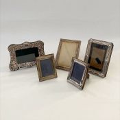 Early 21st century silver-mounted rectangular picture frame, repousse decorated, Birmingham 2000,
