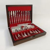 Quantity of Arthur Price flatware to include a canteen in mahogany box, place settings for six and