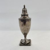 Early 20th century Canadian silver sugar caster marked 'Birks Sterling' to base, 17cm high, 4ozt
