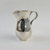 21st century silver milk jug, London 2001, maker JASSO, 10.5cm high, 5ozt approx.