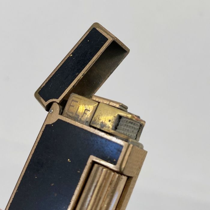 Dunhill lighter, gilt and black flecked lacquer 223 687 - Image 4 of 4