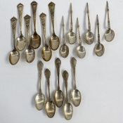 Set of six silver coronation spoons 'King George VI & Queen Elizabeth', 2ozt. approx. in total, a