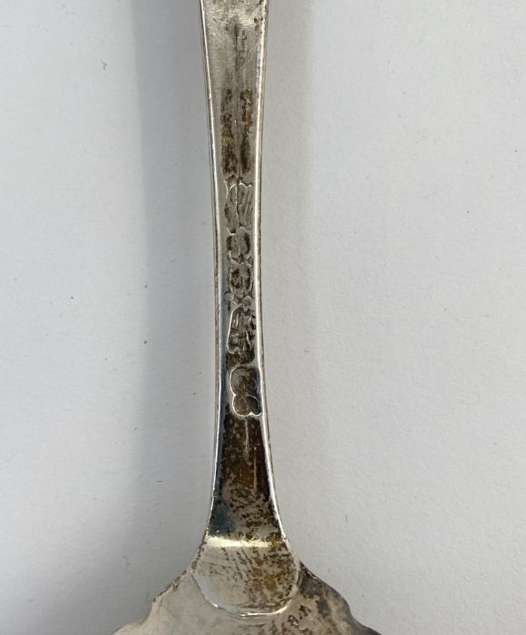 Cased pair silver berry spoons with later engraving, London essay 3ozt approx., box labelled 'T.J. - Image 4 of 4