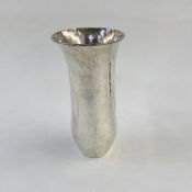 Early 21st century silver shaped vase, London 2007, maker Roy Charles Bleay Tomlinson, 19.5cm