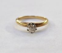14ct solitaire diamond ring