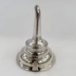 George III silver wine funnel with reeded borders, London 1804