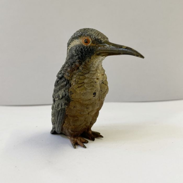 Austrian cold painted bronze of a kingfisher, 5.5cm high