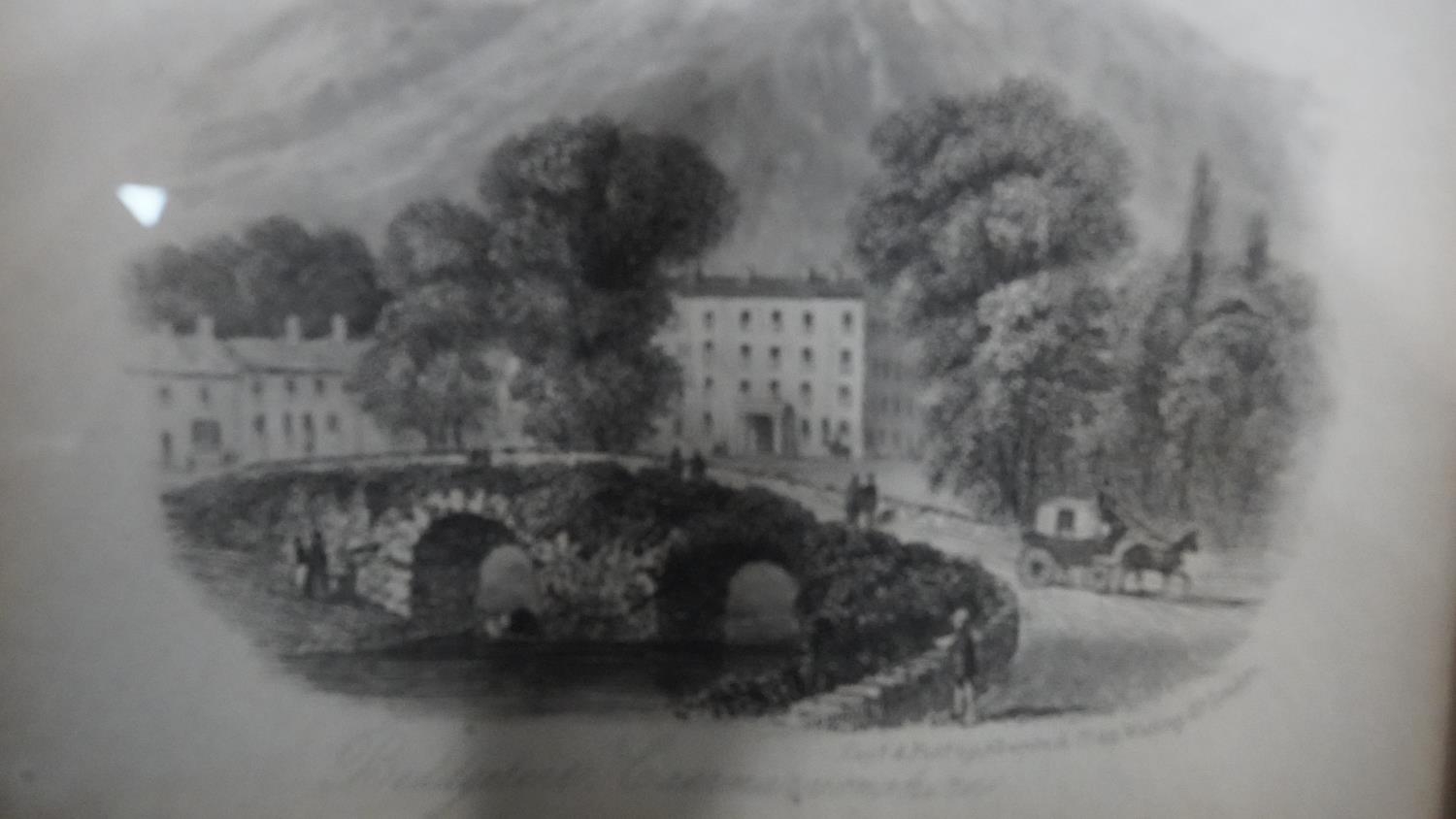 Five framed and glazed antique engravings of Welsh places of interest including Snowdon. H.24 W.36 - Image 15 of 22
