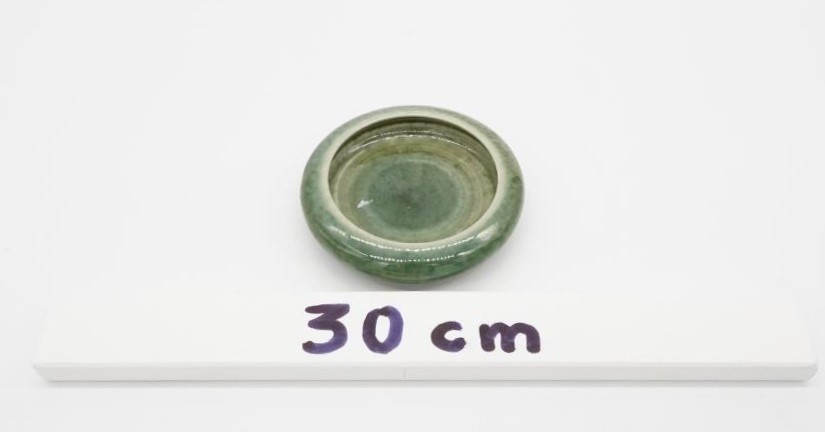 Late Ming-Qing dynasty green glazed bowl with unglazed foot. H.6 W.13 D.13 - Image 4 of 4
