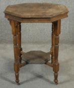 A late 19th century octagonal occasional table. H.74 D.60cm