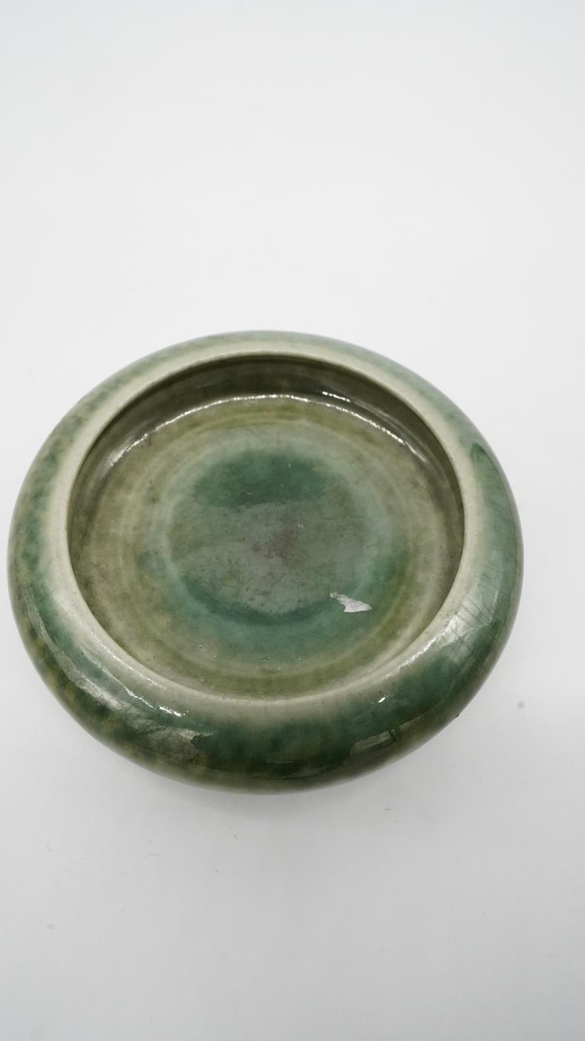 Late Ming-Qing dynasty green glazed bowl with unglazed foot. H.6 W.13 D.13 - Image 2 of 4