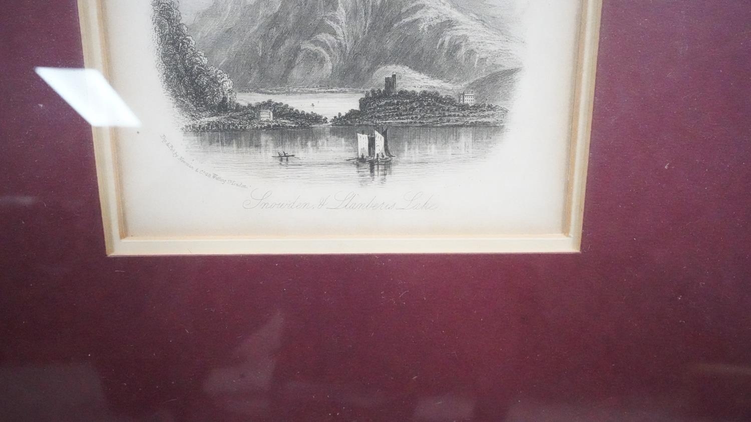 Five framed and glazed antique engravings of Welsh places of interest including Snowdon. H.24 W.36 - Image 21 of 22