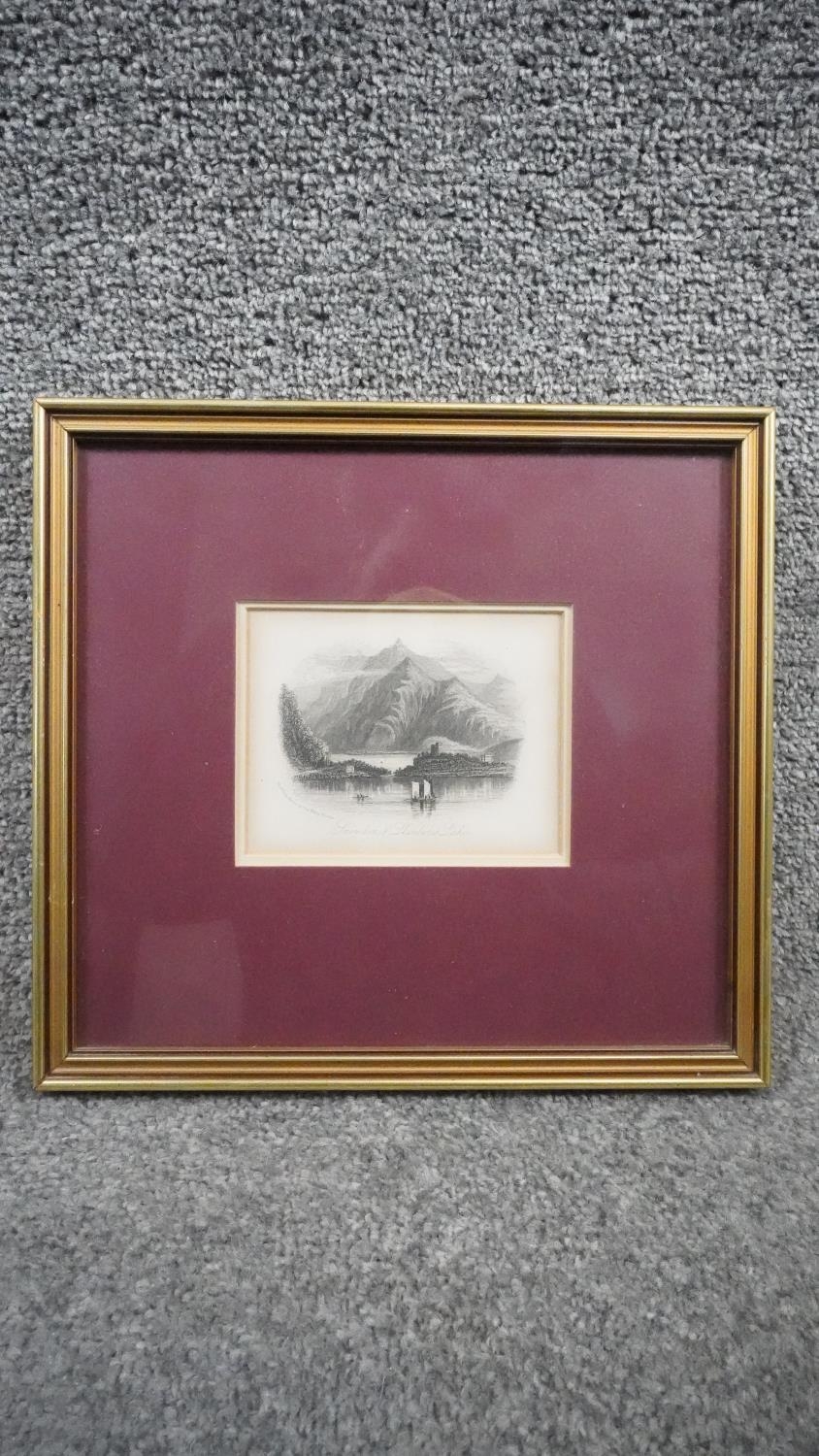 Five framed and glazed antique engravings of Welsh places of interest including Snowdon. H.24 W.36 - Image 18 of 22