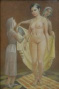 A framed and glazed pastel, 'Bathsheba', signed H Johnston and signed, titled and dated to the