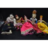 A collection of 20th century Indonesian dolls & puppets. H.60cm (largest doll) (5)