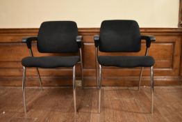 A pair of contemporary desk chairs