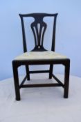 A Georgian mahogany dining chair.