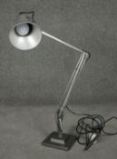 Herbert Terry 'The Anglepoise' lamp, model 1227, finished in chrome, the fork with cast