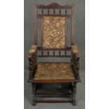 A 19th century American style rocking chair. H.108cm