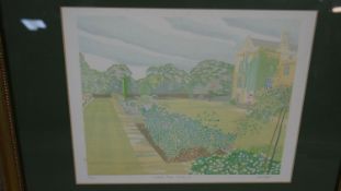Jane Tippett (1949- ) A framed and glazed signed coloured lithograph, titled 'Lambeth Palace II',