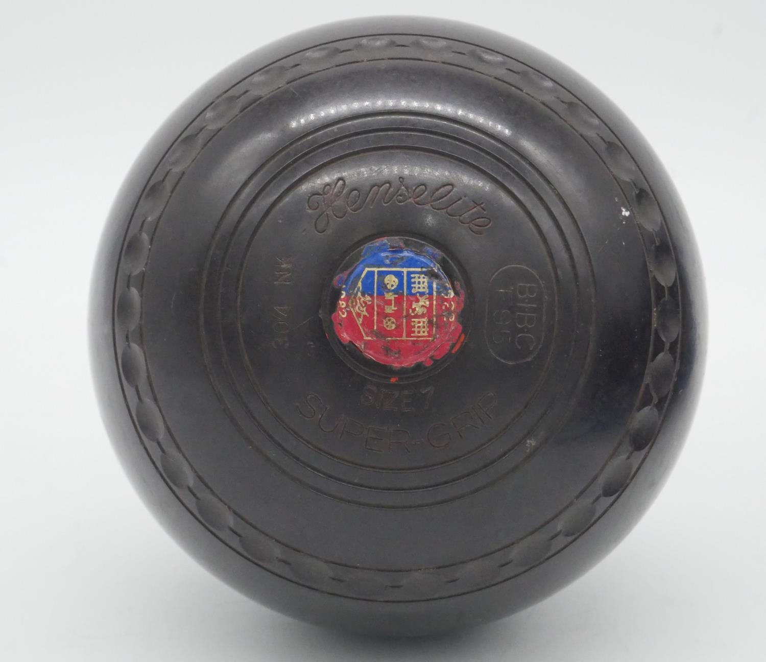 A set of four Hemselite lawn bowls from the Mid Surrey club, Diamond Jubilee. H.12cm - Image 3 of 5