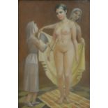 A framed and glazed pastel, 'Bathsheba', signed H Johnston and signed, titled and dated to the