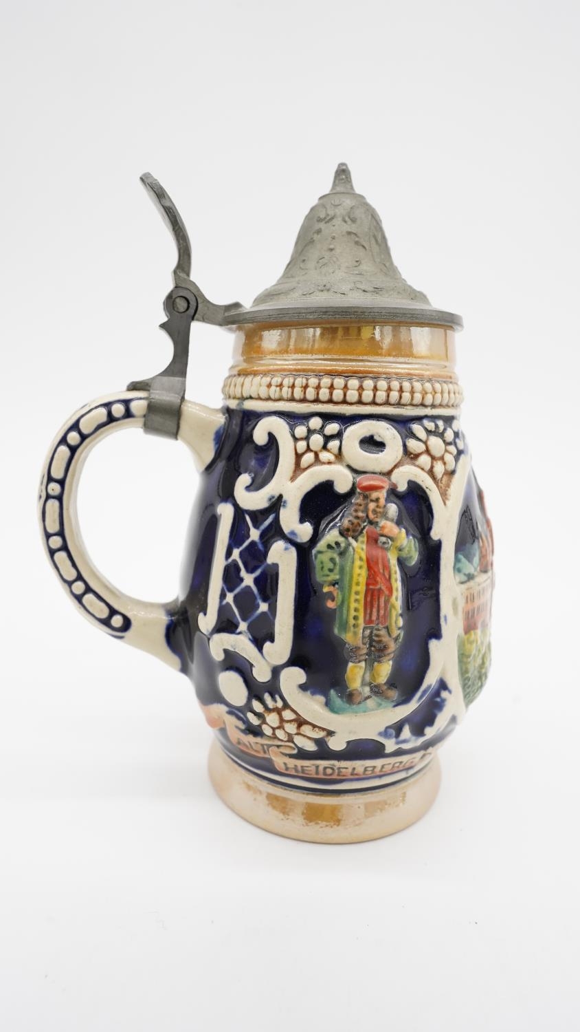 A collection German salt glaze steins in various sizes along with a Crown Ducal Harmony Guinness - Image 29 of 31