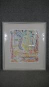 Elizabeth Cramp, a framed and glazed watercolour, Spanish Window, signed with Royal Academy label to