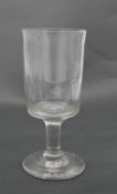 A handblown glass Georgian rummer.