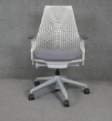 Yves Behar for Herman Miller, a Sayl office desk chair, ergonomic design with swivel and tilt