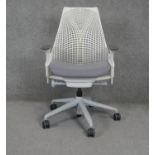 Yves Behar for Herman Miller, a Sayl office desk chair, ergonomic design with swivel and tilt