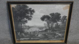François Vivares ( 1709 -1780 ) A framed and glazed 18th century engraving of a tableau in the