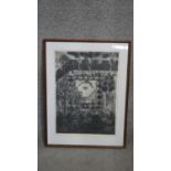 A framed and glazed Artists Proof signed etching titled 'Paradise Garden' signed S Thorpe. H.86 W.