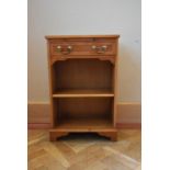 A Georgian style yew wood side cabinet. H.71 W.46 D.26cm