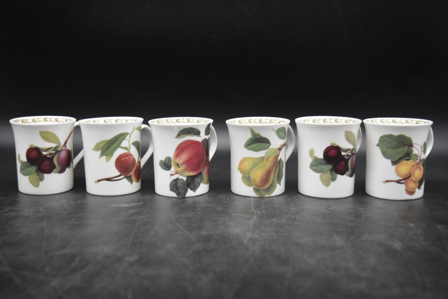 An 'RHS Hooker's Fruit' coffee set. Including six coffee cups and saucers, two serving plates, a - Image 2 of 10