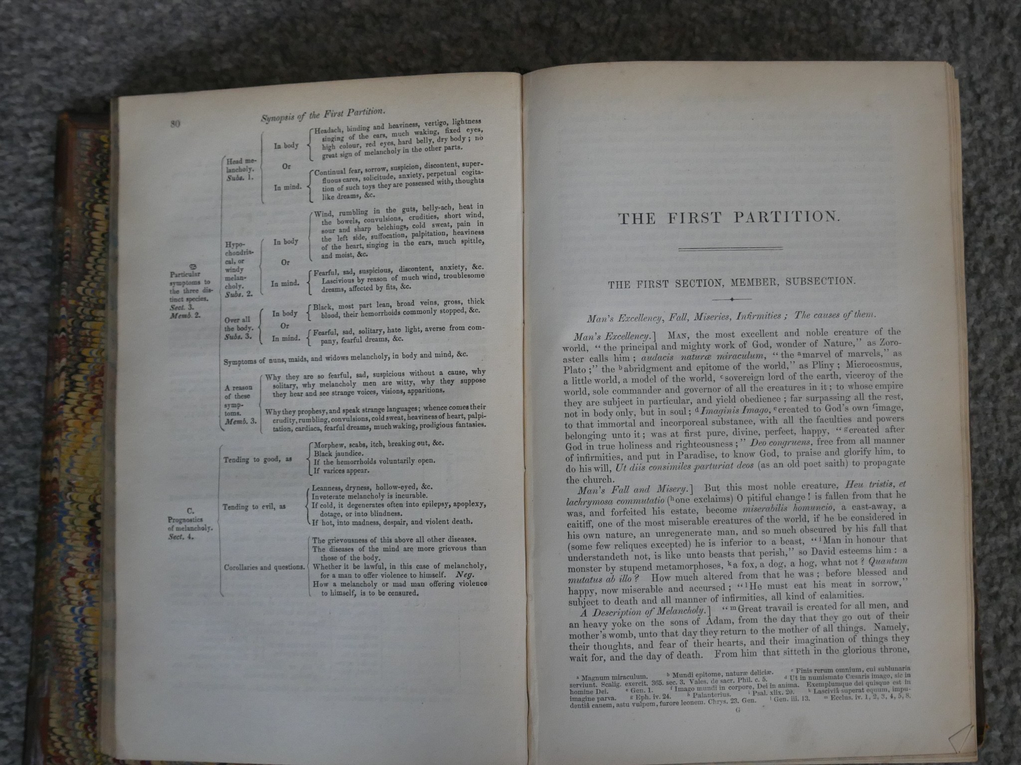 Burton, Robert. The Anatomy of Melancholy. 'What it is, with all the kinds, causes, symptomes, - Image 5 of 5