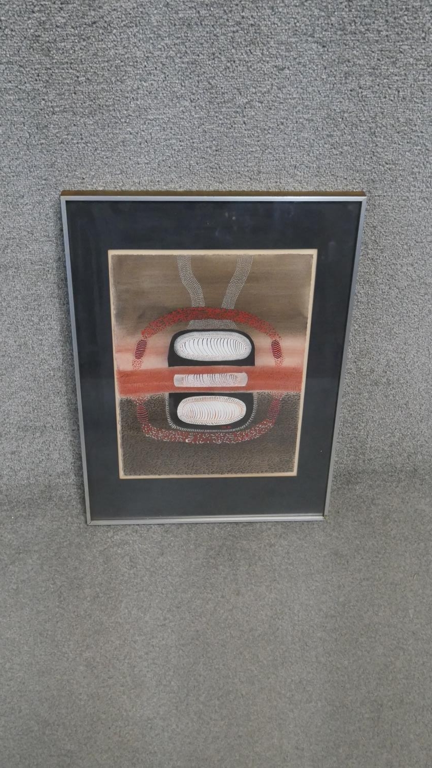 Dana Roman (20th Century) A framed and glazed abstract watercolour. Signed and titled verso. H.57 - Image 2 of 4