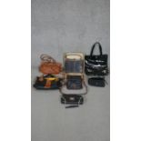 A collection of seven vintage and deisgner handbags. Including a Ralph Lauren style leather handbag,