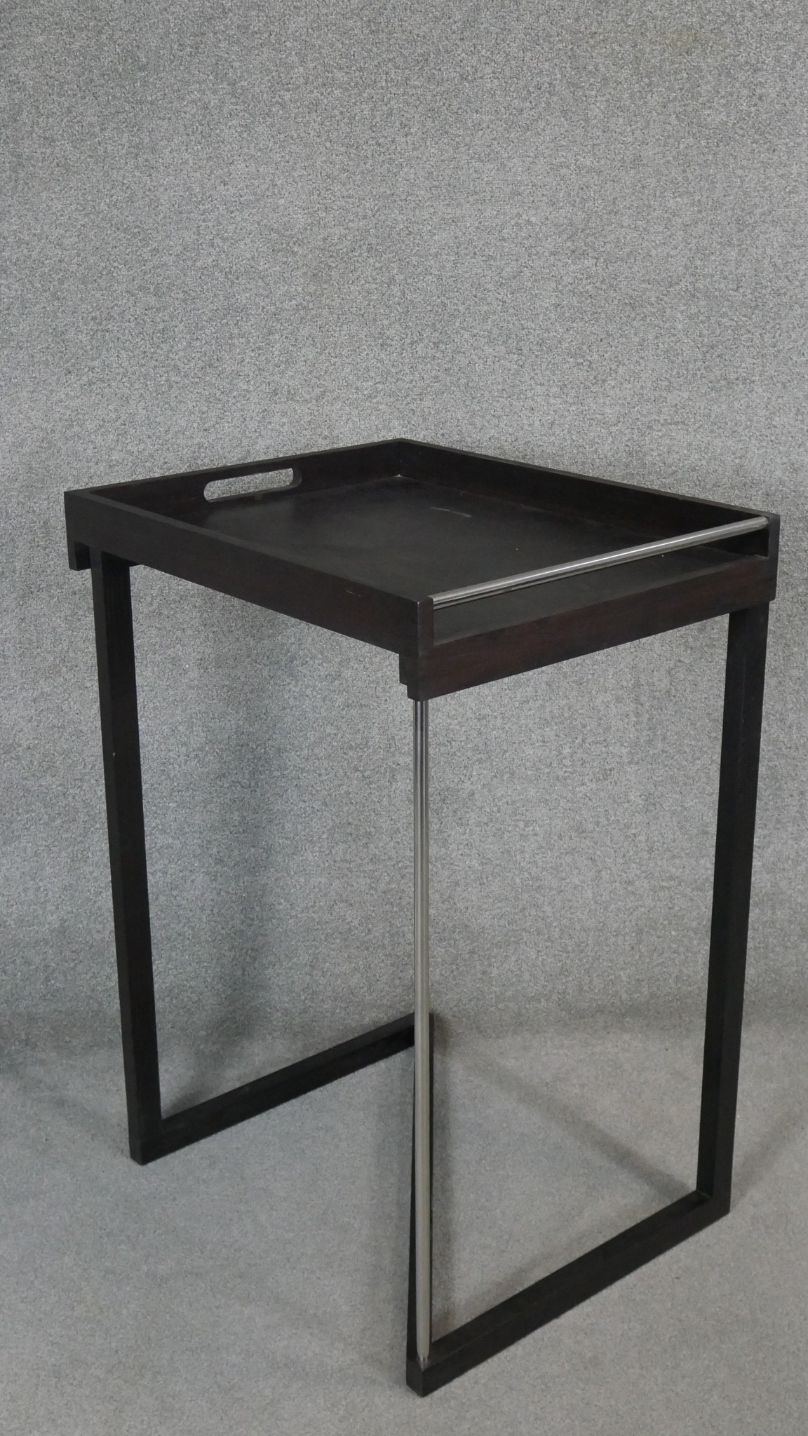 A contemporary butler's tray on stand. H.96 W.67 D.54cm - Image 4 of 4