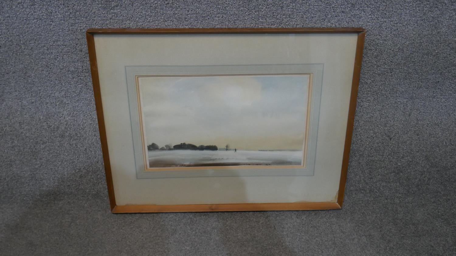 Leslie Charles Worth (1923 - 2009)- A framed and glazed watercolour landscape. Signed by artist. H. - Image 2 of 4