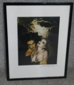 Bob Carlos Clarke (Irish, b. 1950)- A framed and glazed photographic print of two vampiric women,