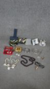 A collection of jewellery and watches. Including a Roberto Carvalli fashion watch with paperwork and