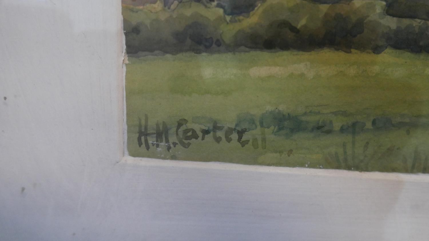 H. M. Carter, British School - Two framed and glazed 19th/20th Century watercolour landscapes on - Image 6 of 6