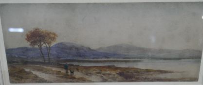 Thomas Miles Richardson II, RWS (British, 1813-1890) A framed and glazed watercolour of Gare Loch,